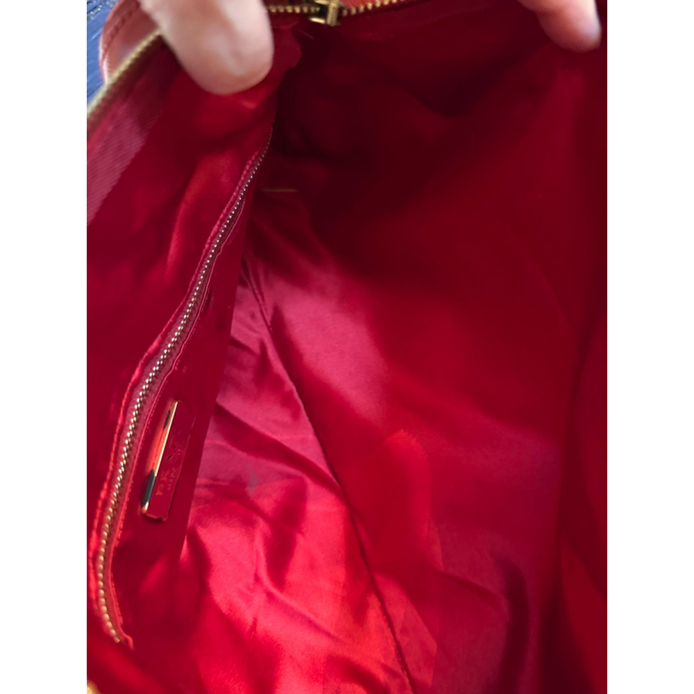Prada Red Leather Barrel Bag - Picture 15 of 16